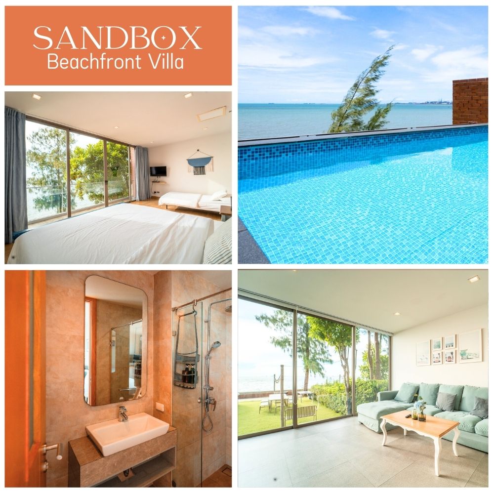 พูลวิลล่าติดริมทะเลพัทยา มองเห็นวิวทะเลสุดสายตาพร้อมห้องน้ำหรูในตัว